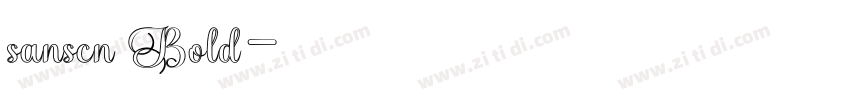 sanscn Bold字体转换 sanscn Bold字体转换